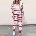 thumbnail image 2 of LYXSSBYX Womens Sweatpants with Pockets Plus Size Women’s Christmas Print Two Piece Outfit Long Sleeve Crewneck Pullover Tops Long Pants Sweatsuits Tracksuits, 2 of 7