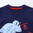 thumbnail image 6 of UngA Boy Toddler Summer Clothes 2T 3T 4T 5T Kids Short Sleeve T-shirt Elastic Shorts Set Cartoon Print 2Pcs Cute Toddler Boy Outfits (Navy,6-7 Years), 6 of 7