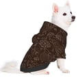 thumbnail image 2 of Fotbe Autumn Brown Plants Sudadera con Estampado para Perros Pequeños – Suéter con Capucha para Mascotas, Tela Suave de Forro Polar con Bolsillo-Medium, 2 of 7