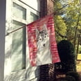 thumbnail image 2 of Love a Siberian Husky House Flag, 2 of 4