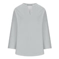 thumbnail image 5 of frariair Elegant Loose Fit Vintage Inspired Long Sleeve Top With Relaxed Silhouette Perfect For Daily Outings And Professional Settings Grey, 5 of 6