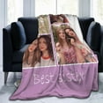 thumbnail image 4 of Custom Blanket with Photo Text Personalized Throw Blanket Customized Picture Blanket for Kid Adult Friends Mother Father Personalized Gift Flannel Blanket for Birthday Gifts, 4 of 6