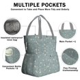thumbnail image 3 of Pioneer Flower Floral Print Pattern Drawstring Lunch Bag Women - Drawstring Lunch Bag Insulated for Work Office - Stain-Resistant Large Lunchbags for Women with Multi-Pockets, 3 of 6