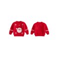 thumbnail image 2 of RUINIXCW Toddler Baby Baby Girl Boy Christmas Ugly Sweater Fall Winter Xmas Fuzzy Mohair Knit Sweaters Infant Girl Boy Warm Jumper Pullover Tops, 2 of 10