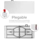 thumbnail image 5 of Mesa Plegable de Plástico Resistente, Forma Rectangular de 180 cm, para Interior y Exterior, Color Blanco, 5 of 6