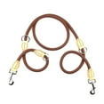 thumbnail image 2 of 82.68 inch Double Dog Leash with 360 Rotation Control for Two Dogs No Design with Shock Absorbing Feature (Coffee), 2 of 8