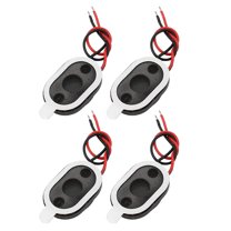 4pcs 10x15x3mm 8 Ohm 0.5W 2-Wire Audio Mediant Stereo Speaker for GPS