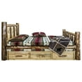 thumbnail image 4 of Glacier Country Collection California King Storage Bed w/ Laser Engraved Bear Design, 4 of 6