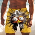 thumbnail image 2 of Men's Beach Swim Shorts with Sport Print Casual 3 Inch Trunks for Everyday Summer and Surfing Performance, 2 of 4