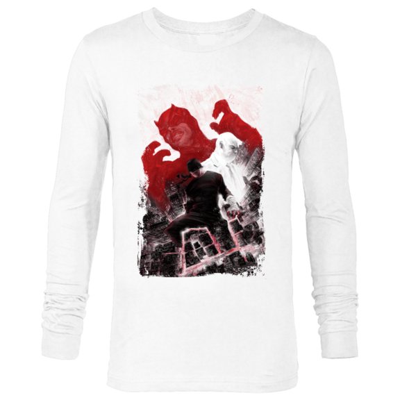 Marvel Daredevil and Kingpin - Long Sleeve T-Shirt for Men - Customized-White