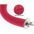 thumbnail image 2 of U Shape Parrot Perch Stand,quartz Sands Bird Cage Perches Paw Grinding Clean Stick For Cockatiels Macaws Parrots, 2 of 5