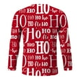 thumbnail image 5 of Mens Christmas Blouse Graphic Long Sleeve Christmas Letter Print Mens Casual Clothing,Red,4XL, 5 of 5