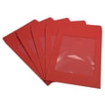thumbnail image 1 of Unique Bargains A4 Clear Single Sided Mailing Photos Full Face Window Envelopes, Red 10 Pack, 1 of 5