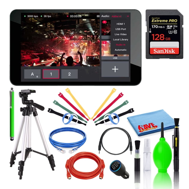 YoloLiv YoloBox Portable Live Streaming Studio with SanDisk 128GB PRO SD Card YoloLiv YoloBox-BUN4