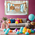 thumbnail image 6 of Cute Fabric Banner with Polka Dot and Gingham Elements One Year Old Theme Backdrop Party Decorations for First Birthday Party Photography Props Baby Shower Decor, 6 of 8