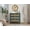 Green + MDF#3, variant on Green 2 Drawer End Table with Natural Rattan, MDF Side Table for Living Room, Bedroom, Study, 22.05L x 15.75W x 28.35H Inches
