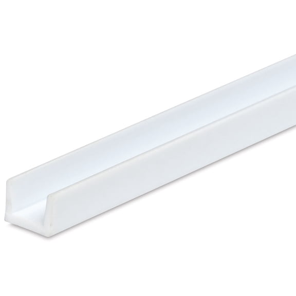 Plastruct Styrene Structural U Channel - Pkg of 5, 3/16" H x 5/37" W x 15" L