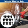 thumbnail image 2 of Unique Bargains M14x1.5 Extended Wheel Lug Bolts for Wheel Spacers Ball Seat 19mm Hex 28mm Shank Length for VW EOS, 2 of 6