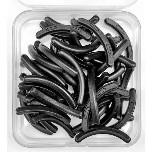 Yumflan Recambios para rizador de pestañas, 80 unidades, almohadillas para rizador de pestañas, recambios de rizador de pestañas de goma de silicona para rizadores de pestañas universales (negro)