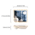 thumbnail image 2 of Bangcool Sushi Dish Ceramic Decorative Vintage Washable Snack Dish Kitchen Dumpling Plate, 2 of 10