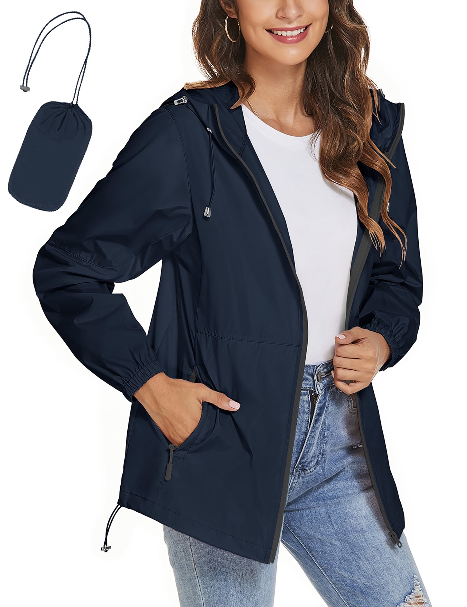 ZHENWEI Women's Waterproof Rain Jackets 