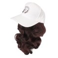 thumbnail image 2 of Sombrero de peluca para mujer,Sombrero de peluca largo y ondulado Peluca ondulada Sombrero de béisbol Sombrero de peluca largo y ondulado Diseño a prueba de futuro, 2 of 8