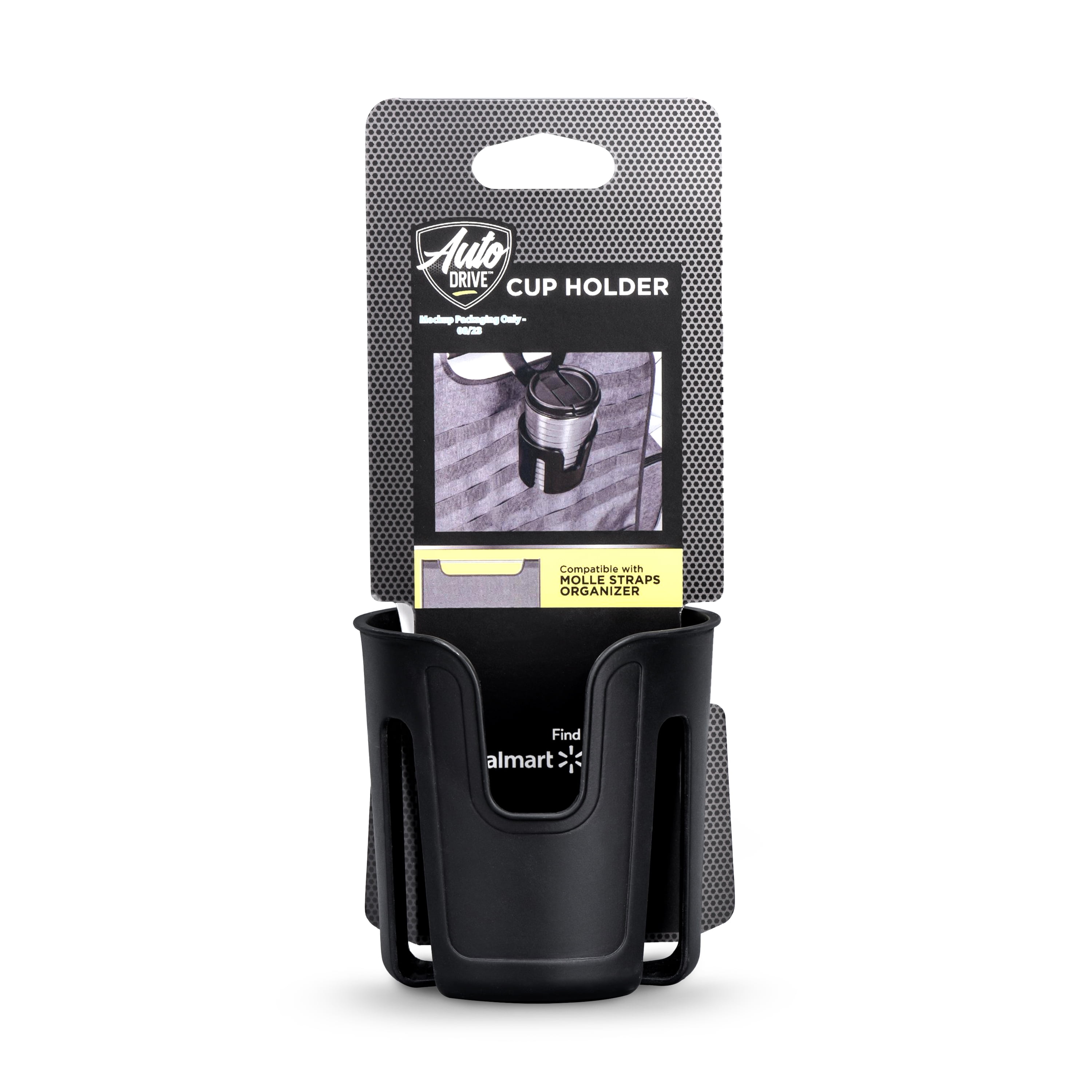 Auto Drive MOLLE Strap Compatible Cup Holder, Universal, AC533821
