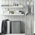 thumbnail image 2 of Bouclair Grey Foldable Hamper Large, 2 of 3