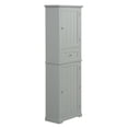 thumbnail image 6 of Tall Bathroom Storage Cabinet, 67.3 inch Freestanding Organizers Cabinet with Drawer and Adjustable Shelf for Bathroom, Living Room, Kitchen, Pantry, Gray, 6 of 7