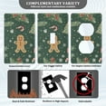 thumbnail image 3 of Yayeee Blank Wall Plate Cover 1-Gang 4.5"x2.7" Home Unused Decorative Outlet, Christmas Gingerbread, 3 of 7