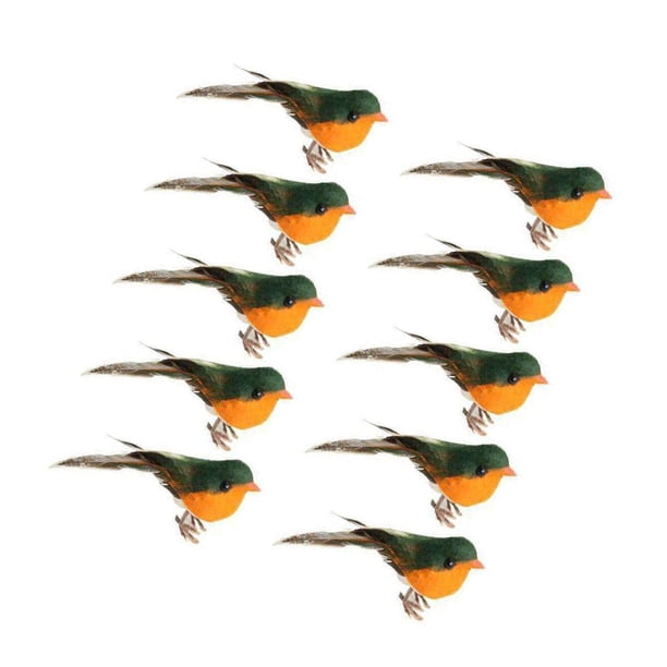 justharion 10pcs Artificial Red Cardinal Birds for Centerpieces Home ...