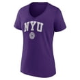 thumbnail image 2 of Women's Purple NYU Violets Campus V-Neck T-Shirt, 2 of 3