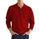 thumbnail image 3 of Top informal para hombre, cuello vuelto, botón frontal, manga larga, transpirable, Top de ajuste informal para hombre para otoño, 3 of 6