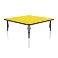 thumbnail image 2 of Correll A4242-Sq-38 Square Activity Tables - Standard Legs - Yellow, 2 of 4