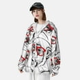 thumbnail image 3 of Kdxio Monkey Print Women Men Sun Protection UPF 50+ Jackets Zip Up Long Sleeve Hoodie Hiking Lightweight with Pockets, 3 of 7
