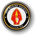 thumbnail image 2 of BestLicensePlateFrames - 2nd Marine Division, II Marine Expeditionary Force (2nd MARDIV), USMC 3D Domed CAR Emblem Badge Sticker Chrome Plastic Bezel - Official U.S. Marine Corps Licensed Product, 2 of 6