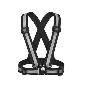 TELOLY Safety Vest for Men,Reflective Security Vest for Outdoor,Adjustable Reflective Vest,Black