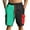 Black, variant on JoveMarine Men's Color-Block Casual Shorts, American Style 5-Pocket Design, Versatile Fashion Shorts for Daily, Beach and Summer Parties Black L