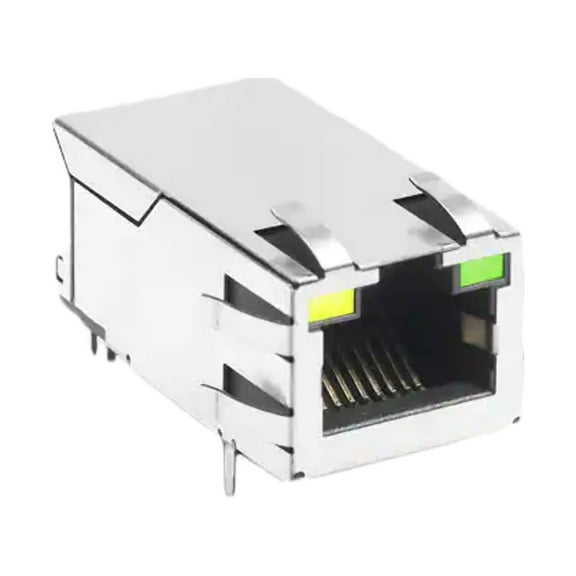 JXK0-0136NL Connector 1 Port RJ45Through Hole 10/100/1000 Base-T, AutoMDIX :Rohs