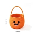 thumbnail image 2 of Halloween Basket 9.05x7.87 Inch Cute Ghost Candy Bucket Non-Woven Fabric Trick or Treat Basket with Handle for Kids Party Favors, 2 of 6