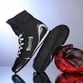 thumbnail image 4 of Men's and Women's Professional Boxing and Wrestling Shoes for All Seasons, High-Quality Handmade Combat Sneakers, Training Shoes for Youth in Schools, Mid-Top Shoes for Sanda and Combat Sports, 4 of 9