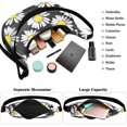 thumbnail image 3 of Nylon Crescent Bag for Women Men Trendy, Floral Medium Crossbody Dumpling Bags with Adjustable Strap Lightweight Travel Shoulder Tote Half Moon Hobo Bag, 3 of 5