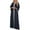 Blue, variant on Women's Muslim Maxi Dress Abaya One-Piece V Neck Bronzing Dress Islamic Full Length Kaftan Daily Casual Mint Green