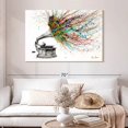 thumbnail image 2 of Elephant Stock Radical Rhapsody Wall Art - Horizontal Canvas Wall Art - Living Room Wall Decor - Music Canvas - Gray And Gold Decor By Ashvin Harrison - 48" x 32", 2 of 8