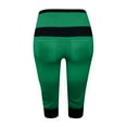 thumbnail image 4 of Diufon Capris Pants for Women High Waist Drawstring Pants Summer Trendy Color Block Legging Pants, 4 of 4