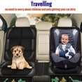 thumbnail image 4 of Mistaha Waterproof Car Seat Protector with Storage Pockets - Premium Leather Edge, Slip-Resistant Design - Black Line Variant, 4 of 6
