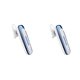 thumbnail image 1 of Inteprter Auriculares compatibles con Bluetooth, impermeables, ligeros, inalámbricos, deportivos, intrauditivos, modo de espera prolongado, Blanco azul 2Conjunto, 1 of 6