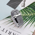 thumbnail image 3 of Queilt Fitbit Charge 3/4 bracelet canvas Gray (L), 3 of 5