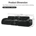 thumbnail image 4 of LiviNest Modular Cloud Sofa Set: 32D High-Density Sponge Support - 0-Step Assembly & 72-Hour Shape Recovery - Deep Seat 2+3 Seater for Family Living Room & Apartment, 4 of 6