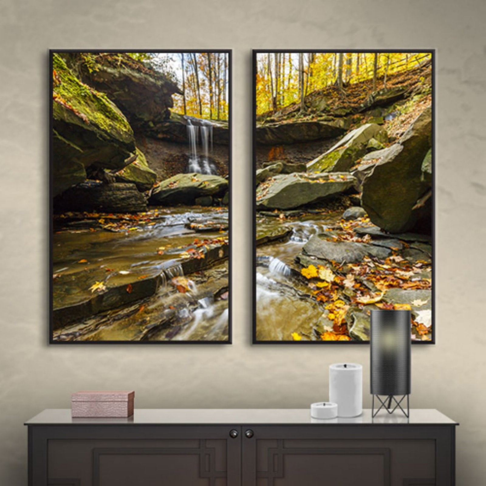Cody York "Blue Hen Falls 3" Floater-Framed Gallery-Wrapped Canvas